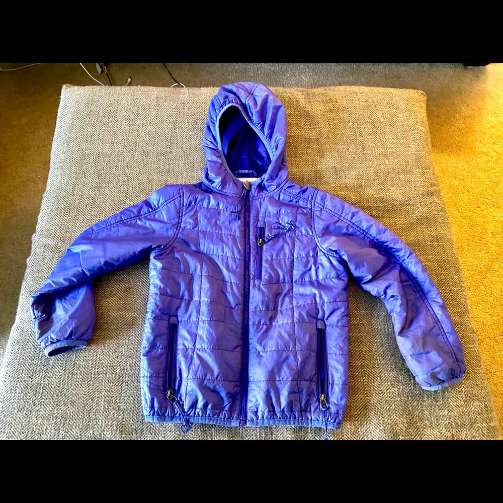 LL Bean Girls Primaloft Jacket Sz 5-6